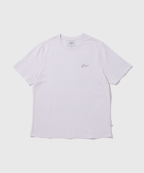 【Wax London】在庫あり ☆無地 Dean Tシャツ☆ Men's Pale Blue Textured Organic Cotton T-Shirt | Wax London