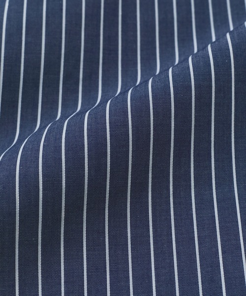 VIS（ビス）の「【防シワ】ラメミックスオフショルダー風ストライプシャツ（シャツ/ブラウス・レディース・ホワイト系その他/ブラウン系その他/ブルー系その他4/ライトグレー・FREE）」の13枚目の写真