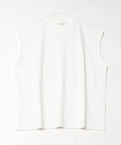 CONZ(コンズ)の「FADE NO SLEEVE VEST(Tシャツ/カットソー・メンズ・アイボリー/ホワイト・2/3/1)」の2枚目の写真