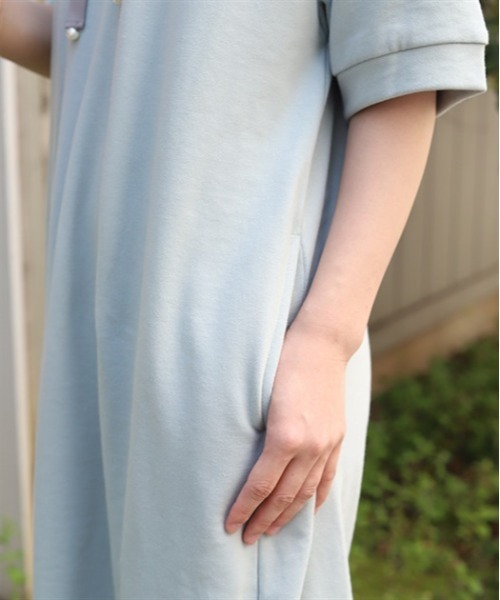 axes femme(アクシーズファム)の「バイカラーパーカーチュニック(チュニック・レディース・ミント/杢グレー/ピンク・FREE)」の9枚目の写真