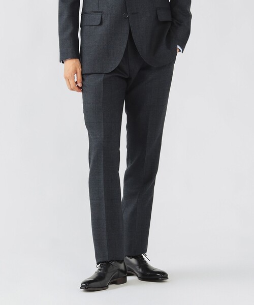 セール】グレンプレイド ネイビー スーツ（セットアイテム）（スーツ