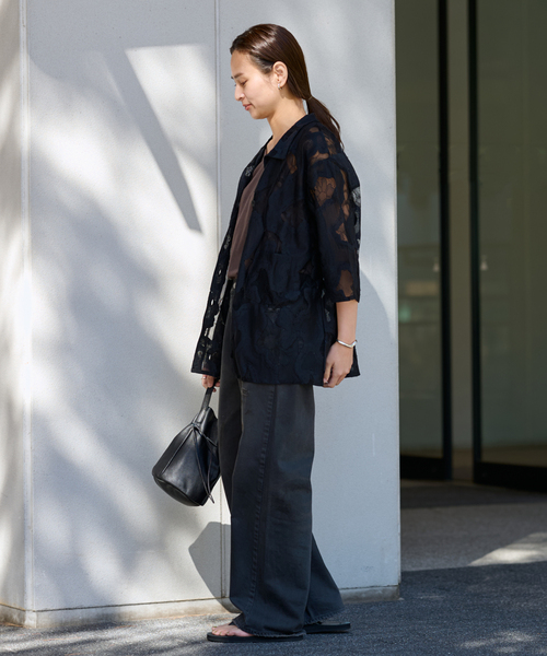 ≪追加≫ESTHE OVERSIZED SHEER LACE シャツ 2（シャツ/ブラウス