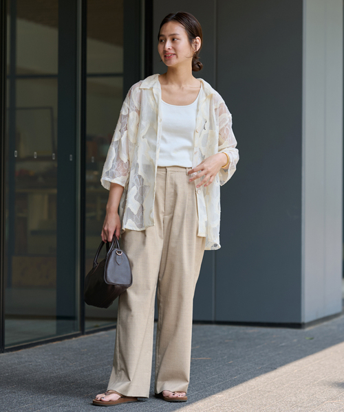 トップス framework ESTHE OVERSIZED SHEER LACE トップス framework ESTHE OVERSIZED SHEER LACE Oversized