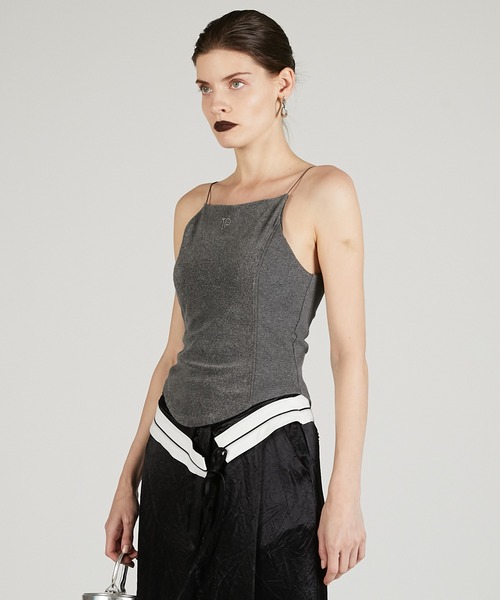 ちょこぴーsquare cup camisole キャミソール 3color 】レース切替スクエアクロップドキャミソール ／ Lace