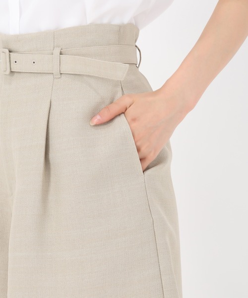 MISCH MASCH（ミッシュマッシュ）の「麻調メッシュショートパンツ（その他パンツ・レディース・ベージュ/ブラック・S/M）」の7枚目の写真