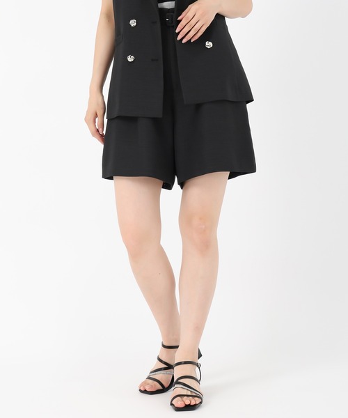 MISCH MASCH（ミッシュマッシュ）の「麻調メッシュショートパンツ（その他パンツ・レディース・ベージュ/ブラック・S/M）」の15枚目の写真