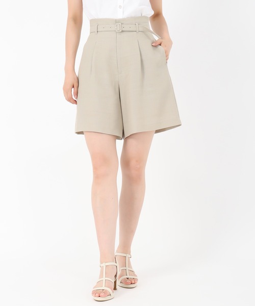 MISCH MASCH（ミッシュマッシュ）の「麻調メッシュショートパンツ（その他パンツ・レディース・ベージュ/ブラック・S/M）」の14枚目の写真