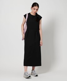 【新品】Beauty&Youth ワンピース　ブラック 別注】＜THOUSAND MILE＞ショートスリーブワンピース ―UVカット