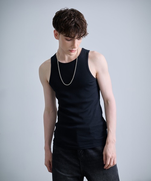 NUMBER (N)INE(ナンバーナイン)の「【NUMBER(N)INE/ナンバーナイン】2 PACK SET RIB TANK TOP /2枚セット/無地/シンプル/タンクトップ(タンクトップ・メンズ・グレー/ブラック/ホワイト・M/L/XL)」の13枚目の写真