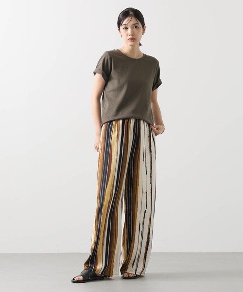 Gready Brilliant(グレディブリリアン)の「CICA配合クルーカットソー(Tシャツ/カットソー・レディース・チャコールグレー/オフホワイト/グレイッシュベージュ・FREE)」の12枚目の写真