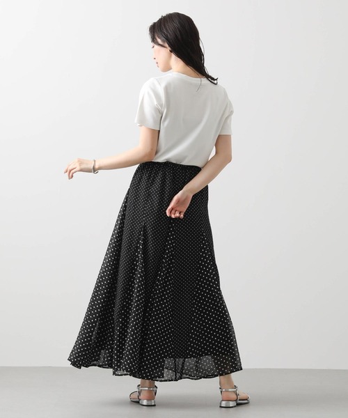 Gready Brilliant(グレディブリリアン)の「CICA配合クルーカットソー(Tシャツ/カットソー・レディース・チャコールグレー/オフホワイト/グレイッシュベージュ・FREE)」の6枚目の写真