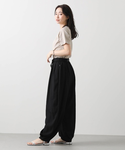 Gready Brilliant(グレディブリリアン)の「CICA配合クルーカットソー(Tシャツ/カットソー・レディース・チャコールグレー/オフホワイト/グレイッシュベージュ・FREE)」の21枚目の写真