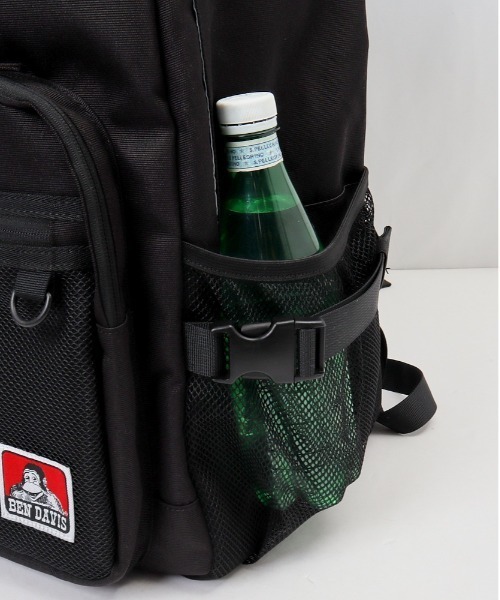 BEN DAVIS(ベンデイビス)の「BEN DAVIS ベンデイビス MIRROR XL DAYPACK(バックパック/リュック・レディース・ブラック×グリーン/ブラック×ホワイト・FREE)」の3枚目の写真