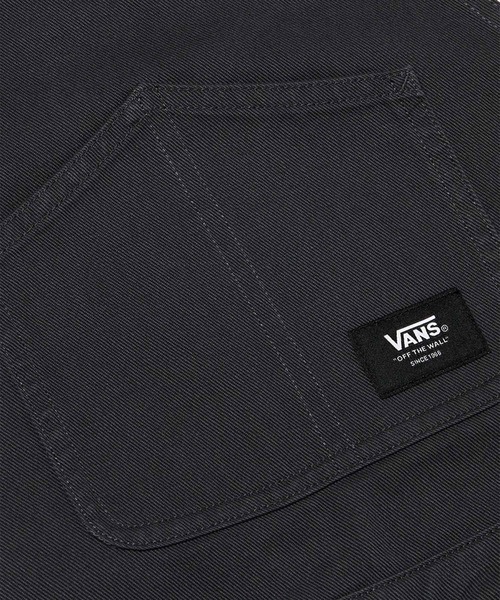 VANS（バンズ）の「ウィメンズ ショートオーバーオールドレス（サロペット/オーバーオール・レディース・チャコールグレー/ベージュ・SMALL/MEDIUM/LARGE/X-SMALL/X-LARGE）」の6枚目の写真