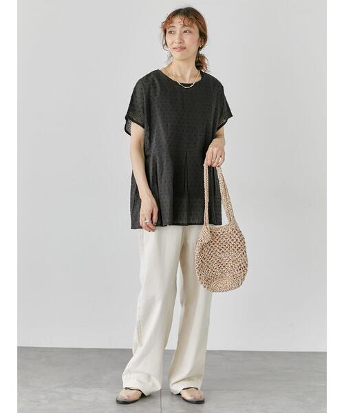 Lugnoncure（ルノンキュール）の「【INDIA made】ドットストライプブラウス（シャツ/ブラウス・レディース・オフホワイト/ブラック・F）」の16枚目の写真