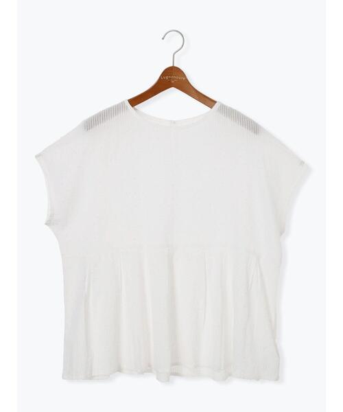 Lugnoncure（ルノンキュール）の「【INDIA made】ドットストライプブラウス（シャツ/ブラウス・レディース・オフホワイト/ブラック・F）」の10枚目の写真