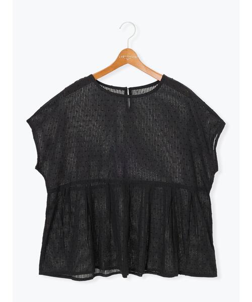 Lugnoncure（ルノンキュール）の「【INDIA made】ドットストライプブラウス（シャツ/ブラウス・レディース・オフホワイト/ブラック・F）」の9枚目の写真