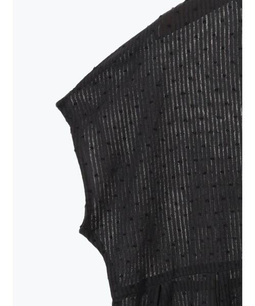 Lugnoncure（ルノンキュール）の「【INDIA made】ドットストライプブラウス（シャツ/ブラウス・レディース・オフホワイト/ブラック・F）」の6枚目の写真