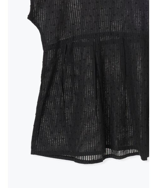 Lugnoncure（ルノンキュール）の「【INDIA made】ドットストライプブラウス（シャツ/ブラウス・レディース・オフホワイト/ブラック・F）」の5枚目の写真