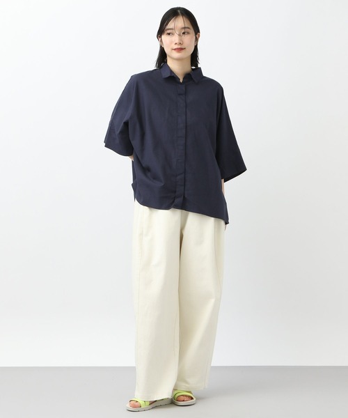 outil チュニックシャツ TAKA-Q｜脇タック前開き スキッパーシャツチュニック | Rakuten