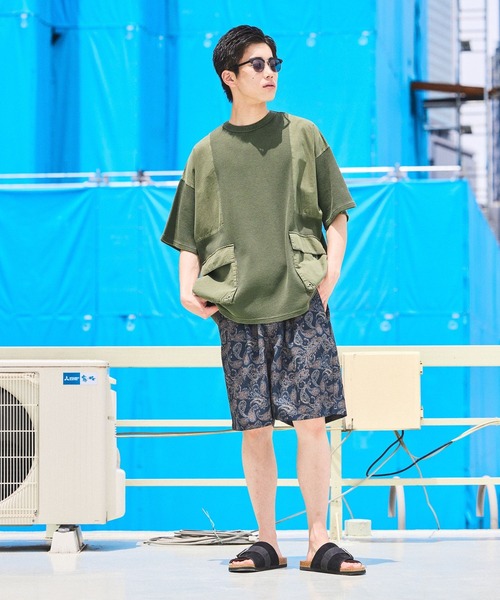 niko and...（ニコアンド）の「ペイズリープリントショーツ（その他パンツ・メンズ・ネイビー/カーキ・LARGE/MEDIUM）」の5枚目の写真