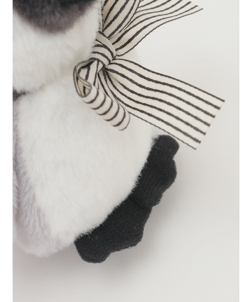 ピンクハウス ネコ コサージュ 未使用 シロ ねこと子ペンギンぬいぐるみコサージュ（ブローチ/コサージュ