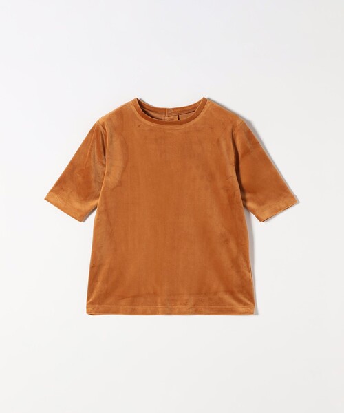 SHIPS any(シップス エニィ)の「SHIPS any:〈洗濯機可能〉ポリエステル ベロア ハーフスリーブ コンパクト TEE(Tシャツ/カットソー・レディース・ワイン/ブラック/キャメル・ONE SIZE)」の14枚目の写真