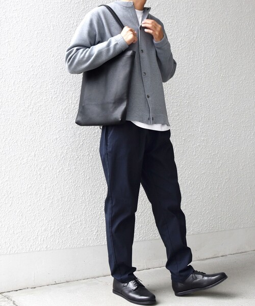 SHIPS any（シップス エニィ）の「SHIPS any: スプリット レザー スマート トートバッグ◇（トートバッグ・メンズ・ブラック/ネイビー/グレー・ONE SIZE）」の10枚目の写真