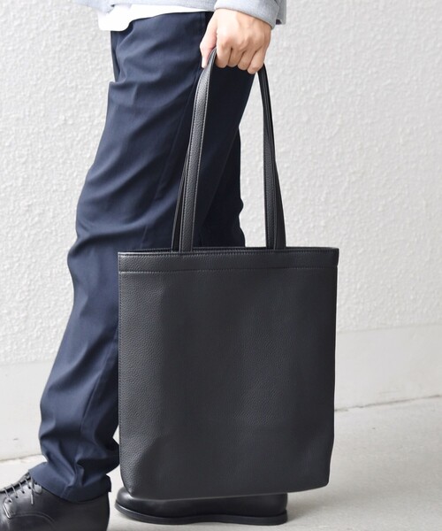 【新品】SHIPS シップス スマート レザー トートバッグ ブラック SHIPS（シップス） トートバッグ SHIPS: スマート レザー ヴァー