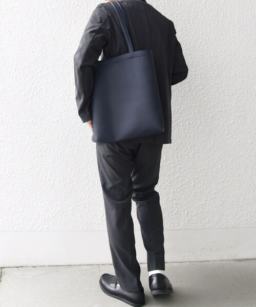 SHIPS any（シップス エニィ）の「SHIPS any: スプリット レザー スマート トートバッグ◇（トートバッグ・メンズ・ブラック/ネイビー/グレー・ONE SIZE）」の15枚目の写真