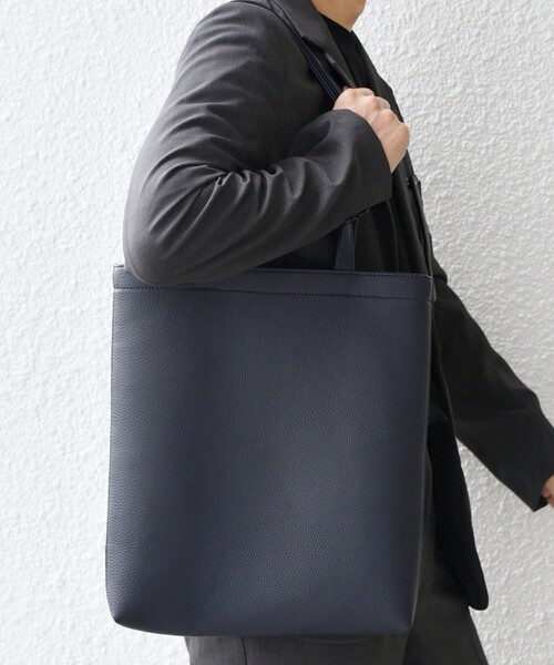 SHIPS any（シップス エニィ）の「SHIPS any: スプリット レザー スマート トートバッグ◇（トートバッグ・メンズ・ブラック/ネイビー/グレー・ONE SIZE）」の17枚目の写真