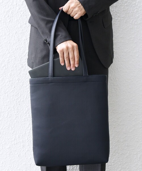 SHIPS any: スプリット レザー スマート トートバッグ◇（トートバッグ