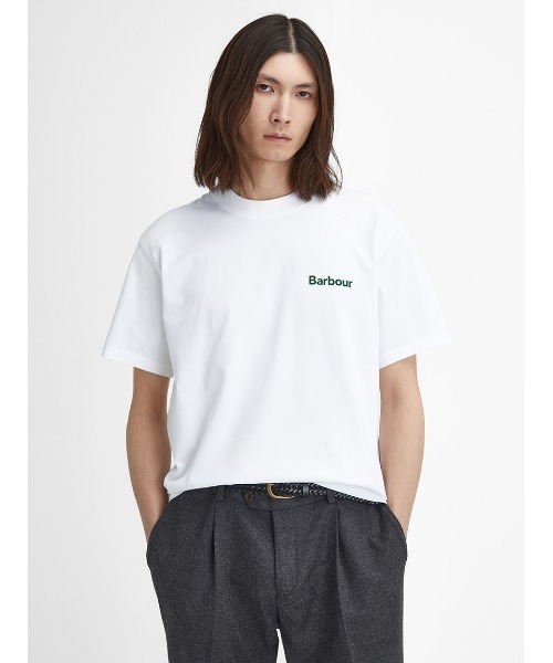 Barbour(バブアー)の「Bowery ワンポイント ロゴ Tシャツ(Tシャツ/カットソー・メンズ・ブラック/ライトブルー/ホワイト・36/38/40/42/34)」の2枚目の写真