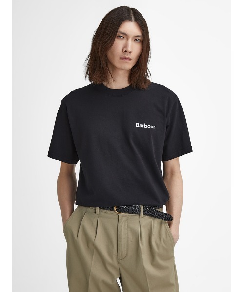 Barbour(バブアー)の「Bowery ワンポイント ロゴ Tシャツ(Tシャツ/カットソー・メンズ・ブラック/ライトブルー/ホワイト・36/38/40/42/34)」の3枚目の写真