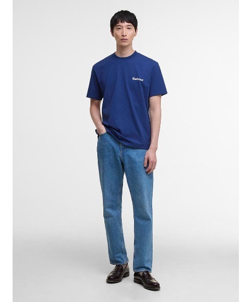 Barbour(バブアー)の「Bowery ワンポイント ロゴ Tシャツ(Tシャツ/カットソー・メンズ・ブラック/ライトブルー/ホワイト・36/38/40/42/34)」の4枚目の写真