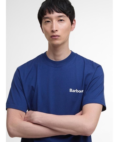 Barbour(バブアー)の「Bowery ワンポイント ロゴ Tシャツ(Tシャツ/カットソー・メンズ・ブラック/ライトブルー/ホワイト・36/38/40/42/34)」の7枚目の写真