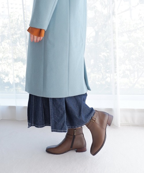 スクエアショートブーツ/21530（ブーツ）｜MODE KAORI（モードカオリ