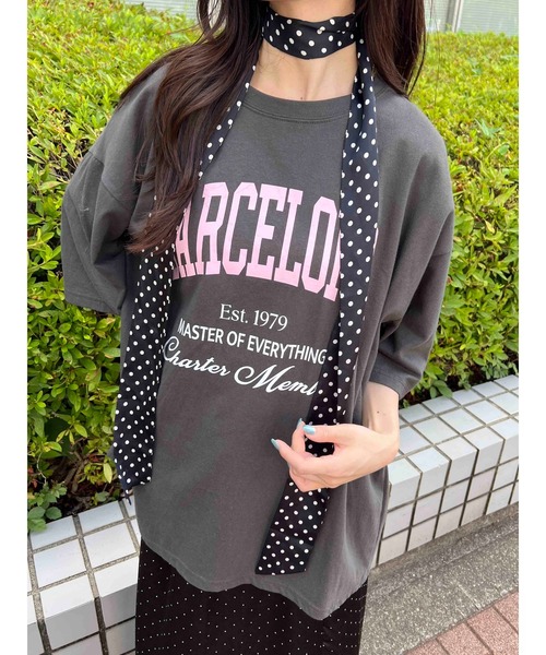 WC（ダブル シー）の「ドットマルチロングスカーフ（バンダナ/スカーフ・レディース・ホワイト/ブラック・FREE）」の2枚目の写真