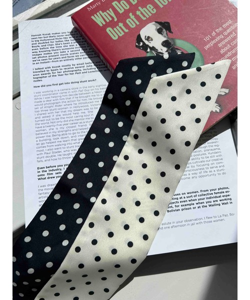 WC（ダブル シー）の「ドットマルチロングスカーフ（バンダナ/スカーフ・レディース・ホワイト/ブラック・FREE）」の10枚目の写真