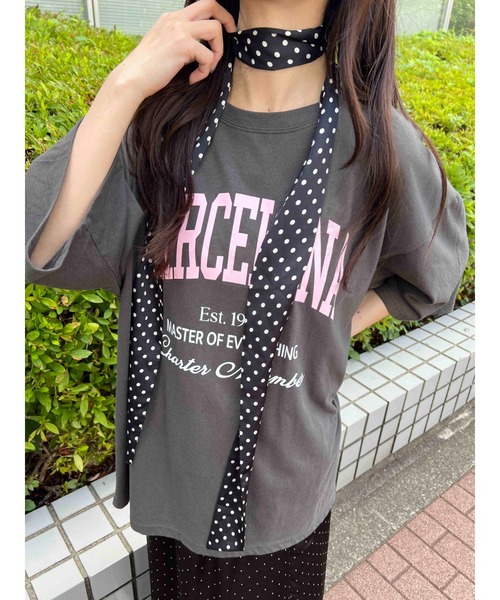 WC（ダブル シー）の「ドットマルチロングスカーフ（バンダナ/スカーフ・レディース・ホワイト/ブラック・FREE）」の7枚目の写真