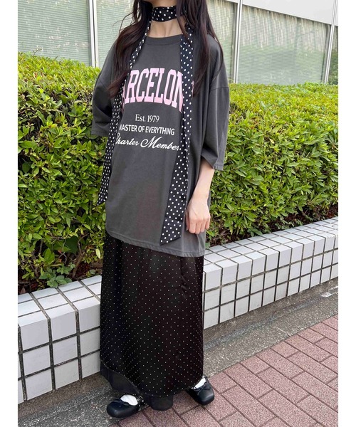 WC（ダブル シー）の「ドットマルチロングスカーフ（バンダナ/スカーフ・レディース・ホワイト/ブラック・FREE）」の8枚目の写真