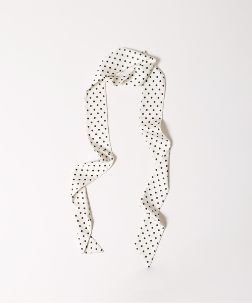 WC（ダブル シー）の「ドットマルチロングスカーフ（バンダナ/スカーフ・レディース・ホワイト/ブラック・FREE）」の11枚目の写真