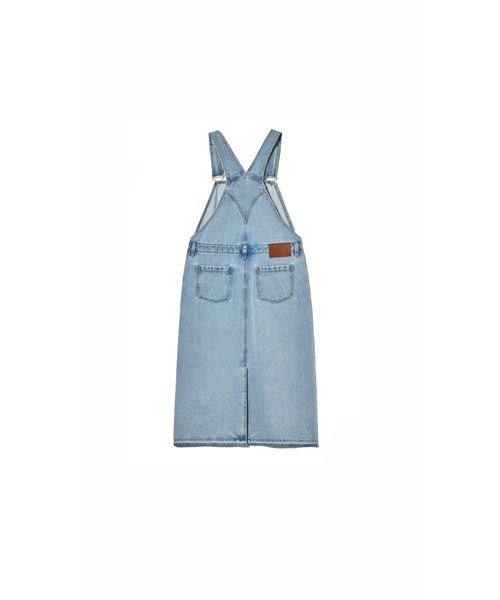 MARITHE + FRANCOIS GIRBAUD(マリテフランソワジルボー)の「W DENIM OVERALL SKIRT(サロペット/オーバーオール・レディース・オートミール/ブルー・フリー)」の9枚目の写真