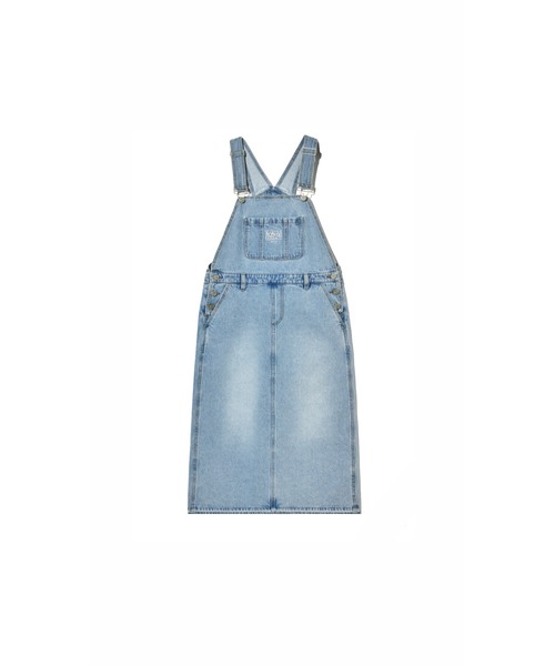 MARITHE + FRANCOIS GIRBAUD(マリテフランソワジルボー)の「W DENIM OVERALL SKIRT(サロペット/オーバーオール・レディース・オートミール/ブルー・フリー)」の8枚目の写真