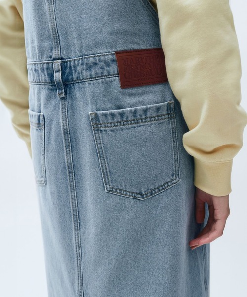 MARITHE + FRANCOIS GIRBAUD(マリテフランソワジルボー)の「W DENIM OVERALL SKIRT(サロペット/オーバーオール・レディース・オートミール/ブルー・フリー)」の7枚目の写真