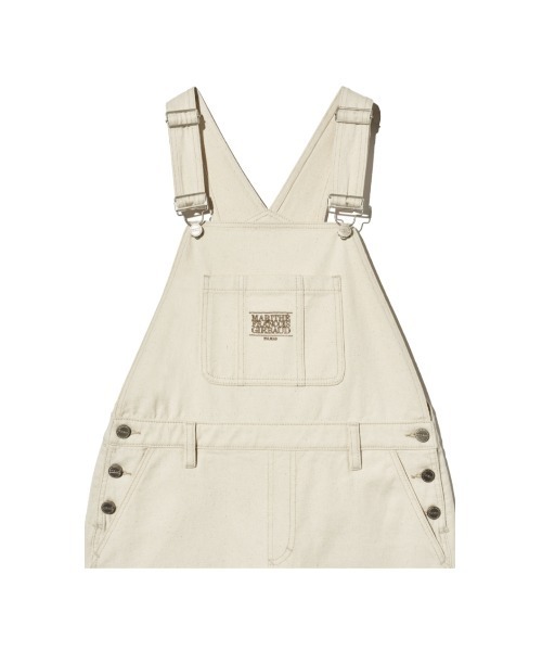MARITHE + FRANCOIS GIRBAUD(マリテフランソワジルボー)の「W DENIM OVERALL SKIRT(サロペット/オーバーオール・レディース・オートミール/ブルー・フリー)」の17枚目の写真