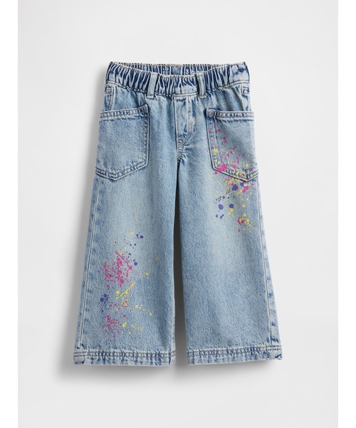 GAP（ギャップ）の「プルオン バギー ワイドデニム (幼児・ベビー)（デニムパンツ・キッズ・マルチ・70cm/80ｃｍ/90cm/95cm/100cm/105cm/110cm）」の4枚目の写真