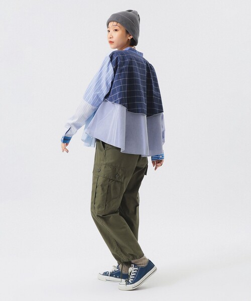 TORI-TO(トリト)の「【別注】TORI-TO / レイヤード シャツ(シャツ/ブラウス・レディース・ネイビー/ブラック・ONE SIZE)」の11枚目の写真