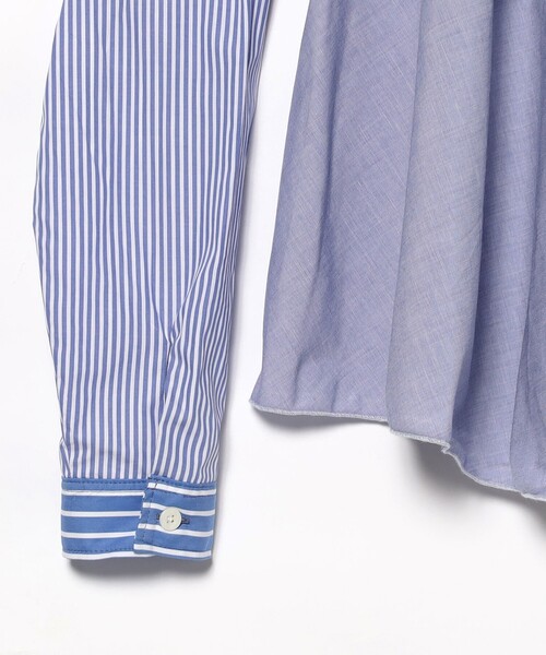 TORI-TO(トリト)の「【別注】TORI-TO / レイヤード シャツ(シャツ/ブラウス・レディース・ネイビー/ブラック・ONE SIZE)」の19枚目の写真