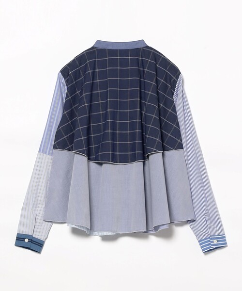 TORI-TO(トリト)の「【別注】TORI-TO / レイヤード シャツ(シャツ/ブラウス・レディース・ネイビー/ブラック・ONE SIZE)」の20枚目の写真